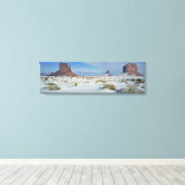 VS, Utah, Monument Valley. Alsem zichtbaar Canvas Afdruk (Insitu (Houten vloer))