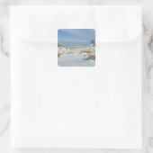 VS, Utah, Monument Valley. Alsem zichtbaar Vierkante Sticker (Tas)