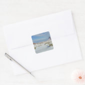 VS, Utah, Monument Valley. Alsem zichtbaar Vierkante Sticker (Envelop)