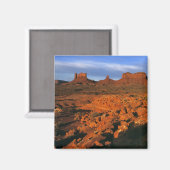 VS, Utah, Monument Valley. Licht bij zonsondergang Magneet (Voorkant / Achterkant)