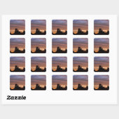 VS, Utah, Monument Valley National Park. 2 Vierkante Sticker (Vel)