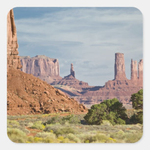VS, Utah, Monument Valley Navajo Tribal Park. Vierkante Sticker