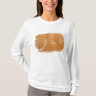 VS, Utah, Pictogram handafdrukken op zandsteen, T-shirt