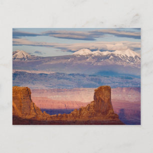 VS, Utah. Schitterend uitzicht op La Sal Mountains Briefkaart