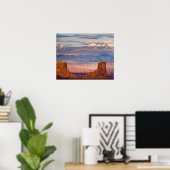 VS, Utah. Schitterend uitzicht op La Sal Mountains Poster (Thuiskantoor)