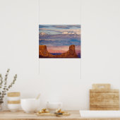 VS, Utah. Schitterend uitzicht op La Sal Mountains Poster (Keuken)