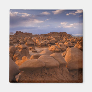 VS; Utah. Uitzicht op Goblin Valley State Park bij Magneet