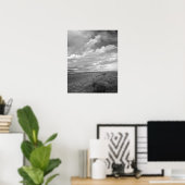 VS, Utah, wolken over het landschap Poster (Thuiskantoor)