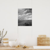 VS, Utah, wolken over het landschap Poster (Keuken)