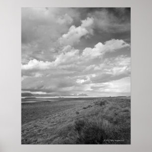 VS, Utah, wolken over het landschap Poster