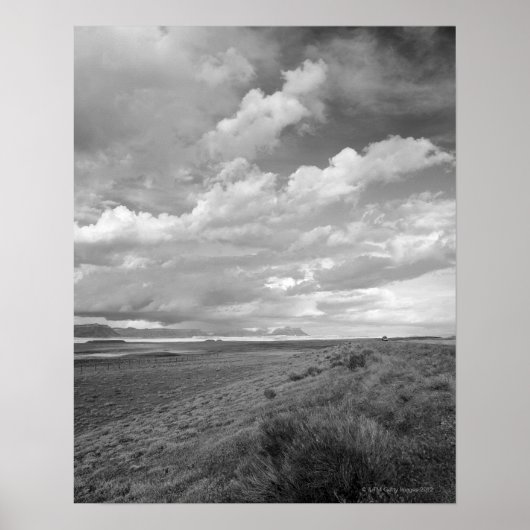VS, Utah, wolken over het landschap Poster (Voorkant)