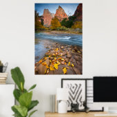 VS, Utah, Zion National Park. De Sentinel 1 Poster (Thuiskantoor)