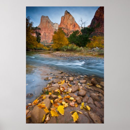 VS, Utah, Zion National Park. De Sentinel 1 Poster (Voorkant)