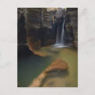 VS, Utah, Zion National Park. Keyhole Falls in Briefkaart