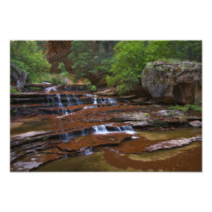 VS, Utah, Zion National Park. Schitterend vanaf 4 Foto Afdruk