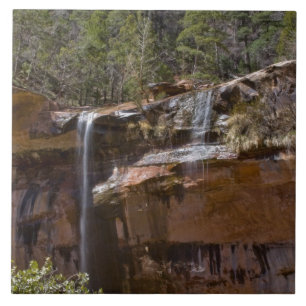 VS, Utah, Zion National Park, Watervallen bij Tegeltje
