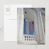 VS, VA, Arlington. Amerikaanse vlaggen hangen aan Briefkaart (Voorkant / Achterkant)