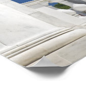 VS, VA, Arlington. Amerikaanse vlaggen hangen aan Poster (Hoek)