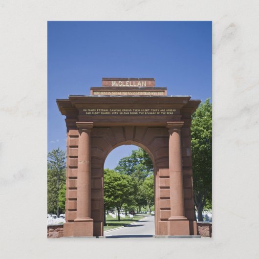 VS, VA, Arlington. McClellan Gate in Arlington Briefkaart (Voorkant)