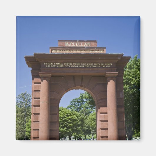 VS, VA, Arlington. McClellan Gate in Arlington Magneet (Voorkant)
