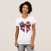 VS Valse Patchwork Boog, Amerikaanse Vlag T-shirt (Voorkant volledig)