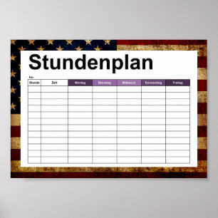 VS / vergrendelde vlag Poster