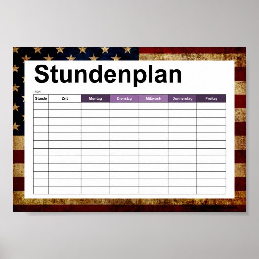 VS / vergrendelde vlag Poster (Voorkant)