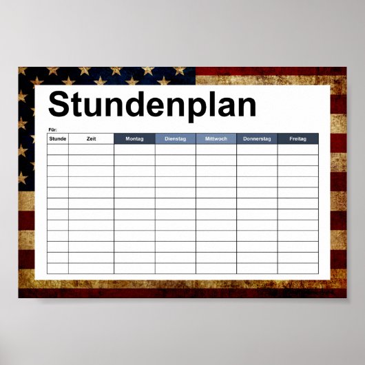 VS / vergrendelde vlag Poster (Voorkant)