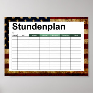 VS / vergrendelde vlag Poster