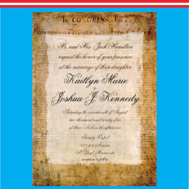 VS 📜 Verklaring van Onafhankelijkheid Perkament Kaart