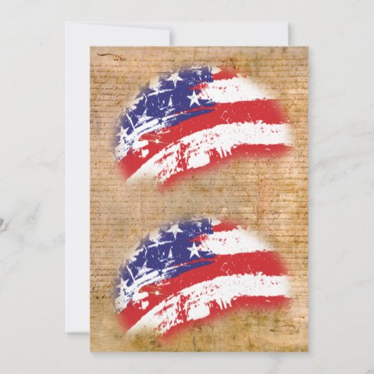 VS 📜 Verklaring van Onafhankelijkheid Perkament Kaart (Achterkant)