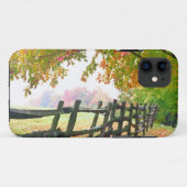 VS, Vermont. Hek onder herfstloof. Case-Mate iPhone Case (Achterkant (horizontaal))