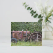 VS, Vermont, MANCHESTER: Antiek Boerderij tractor Briefkaart (Staand voorkant)