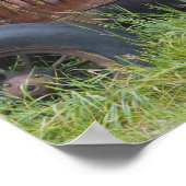 VS, Vermont, MANCHESTER: Antiek Boerderij tractor Poster (Hoek)