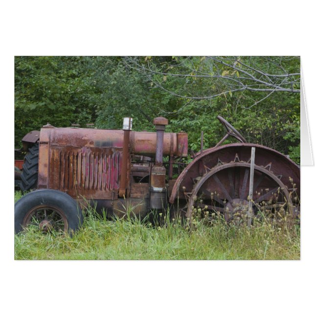 VS, Vermont, MANCHESTER: Antieke boerentractor (Voorkant Horizontaal)