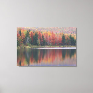 VS, Vermont, McAllister Lake, nabij Hazens Notch Canvas Afdruk