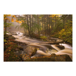 VS, Vermont, Oost-Arlington, stromingsstromen 2 Foto Afdruk