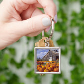 VS, Vermont, Shelbourne, Pompoenen Sleutelhanger (Hand)