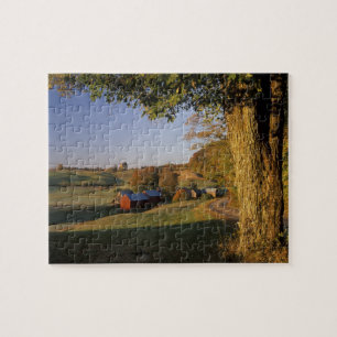 VS, Vermont, South Woodstock, Jenne Boerderij op Legpuzzel