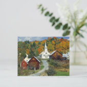 VS, Vermont, Waits River. Herfst foliage voegt toe Briefkaart (Staand voorkant)