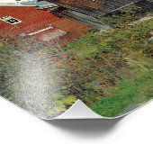 VS, Vermont, Waits River. Herfst foliage voegt toe Foto Afdruk (Hoek)