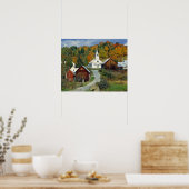 VS, Vermont, Waits River. Herfst foliage voegt toe Poster (Keuken)
