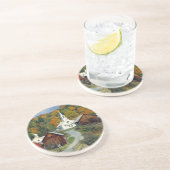 VS, Vermont, Waits River. Herfst Zandsteen Onderzetter (Zijkant)