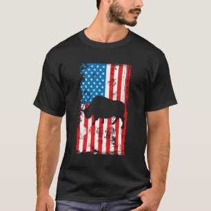 VS veteraan trots bizon backprint amerika T-shirt