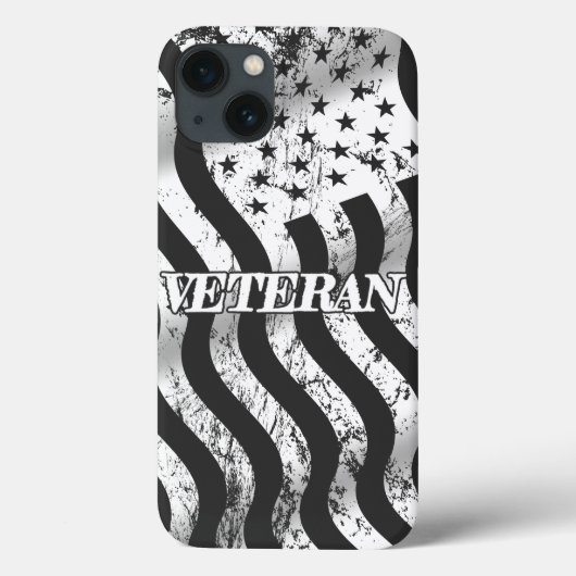VS-veteraan - witte vintage Case-Mate iPhone Case (Achterkant)