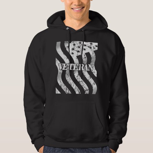 VS-veteraan - witte vintage Hoodie (Voorkant)