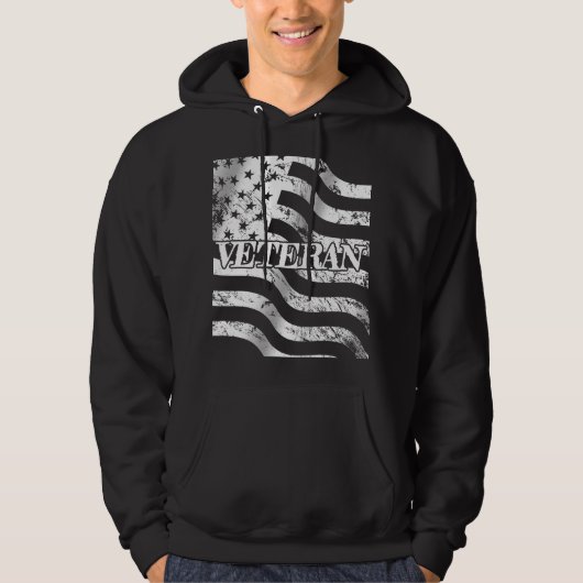 VS-veteraan - witte vintage Hoodie (Voorkant)