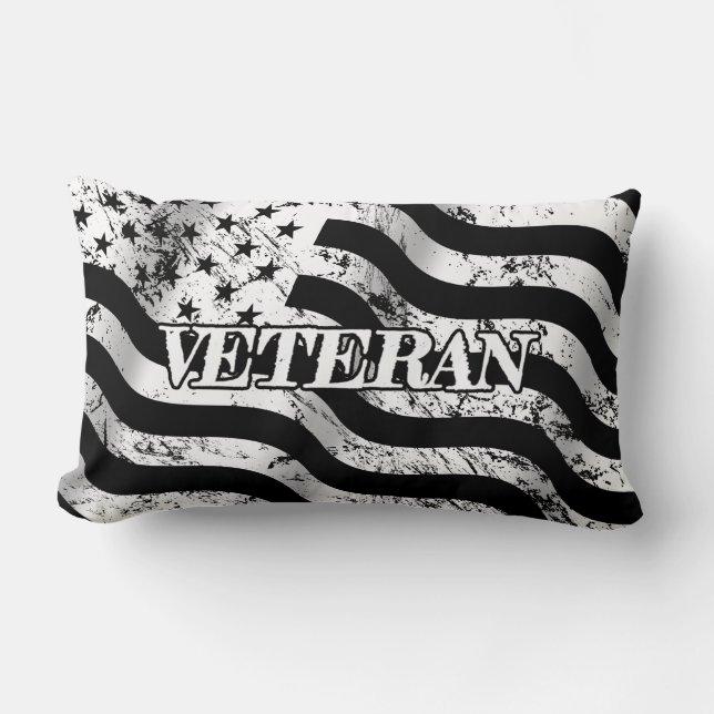 VS-veteraan - witte vintage Kussen (Voorkant)