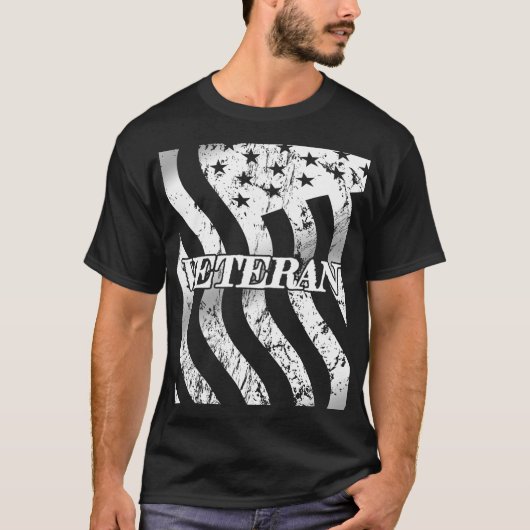 VS-veteraan - witte vintage T-shirt (Voorkant)