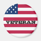 VS-Veteranenveteraan Veteraan Magneet (Voorkant)